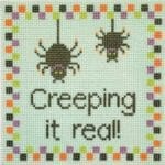 Stitch Rock Designs - Creeping it Real Ornament