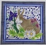 Patti Mann Needlepoint - Bunny in Flower Garden