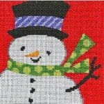 Patti Mann Needlepoint - Retro Snowman Ornament