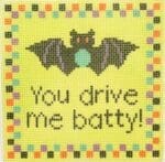 Stitch Rock Designs - You Drive Me Batty Ornament