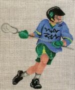 Patti Mann Needlepoint - Boy's Sports Lacrosse Player