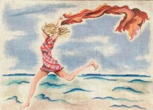 Patti Mann Needlepoint - Ann Kagi - Beach Runner