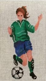 Patti Mann Needlepoint - Girl's Sports Soccer