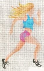 Patti Mann Needlepoint - Girl's Sports Running
