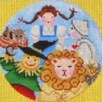 Patti Mann Needlepoint - Wizard of Oz Group Ornament