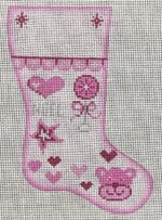 Patti Mann Needlepoint - Mini Sock Baby Girl