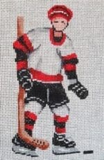 Patti Mann Needlepoint - Boy's Sports Ice Hockey