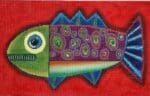 Patti Mann Needlepoint - Fish Facing Left