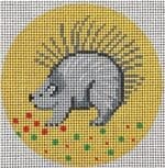 Patti Mann Needlepoint - Sweet Porcupine Ornament