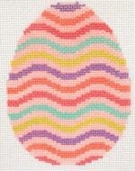 Stitch Rock Designs - Wavy Egg Ornament