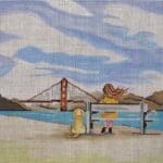 Patti Mann Needlepoint - Watching the Bridge
