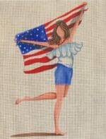 Patti Mann Needlepoint - Flag Waving