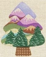 Patti Mann Needlepoint - Mountains Ornament