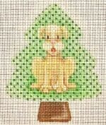 Patti Mann Needlepoint - Dog Tree Ornament
