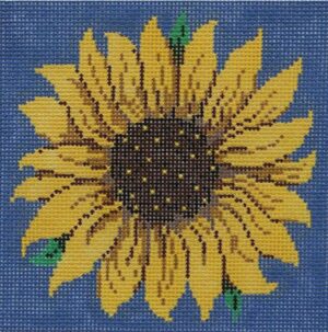 Patti Mann Needlepoint - Sunflower on Blue