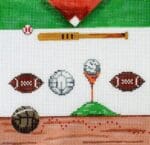 Patti Mann Needlepoint - Sports Square