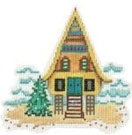 Patti Mann Needlepoint - Christmas A-Frame Ornament