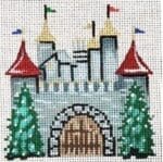 Patti Mann Needlepoint - Christmas Castle Ornament