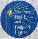 Patti Mann Needlepoint - Ball Park Lights Ornament