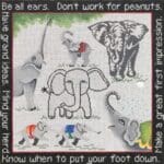 Patti Mann Needlepoint - Elephant Advice