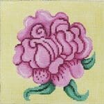 Patti Mann Needlepoint - Pink Rose of Yellow