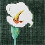 Patti Mann Needlepoint - Calla Lily on Green