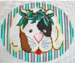 Patti Mann Needlepoint - D Dog Ornament