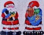 Patti Mann Needlepoint - 2-Sided Santa Golf