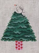 Patti Mann Needlepoint - Lovebirds on Tree Ornament