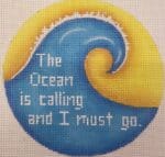 Patti Mann Needlepoint - The Ocean is Calling... Ornament