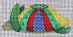 Patti Mann Needlepoint - Turtle with Patterns Ornament