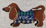 Patti Mann Needlepoint - Dachshund Christmas Noel