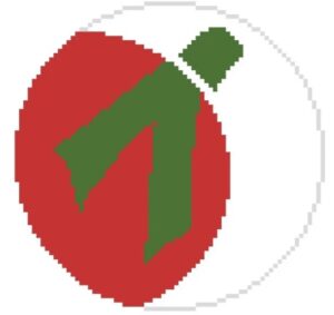 Elizabeth Crane Swartz - Large Red Circles Ornament