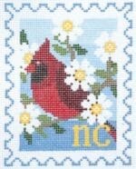 Wipstitch Needleworks - North Carolina State Bird & Flower Stamp