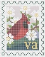 Wipstitch Needleworks - Virginia State Bird & Flower Stamp