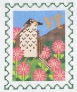 Wipstitch Needleworks - Vermont State Bird & Flower Stamp