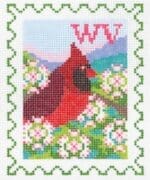 Wipstitch Needleworks - West Virginia State Bird & Flower Stamp
