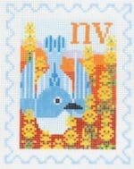 Wipstitch Needleworks - Nevada State Bird & Flower Stamp