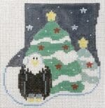 Kathy Schenkel Designs - Tree with Eagle with Stuffed Eagle