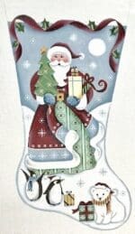 Rebecca Wood Designs - Arctic Bright Sky Santa