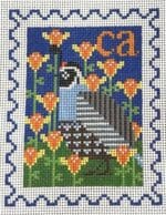 Wipstitch Needleworks - California State Bird and Flower Stamp