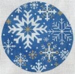 The Meredith Collection - Snowflakes on Blue