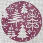 The Meredith Collection - Stylized Trees on Pink