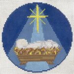 Officially Needlepoint - Baby in Manger
