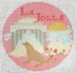 Hedgehog Needlepoint - La Jolla Round (Exclusive)