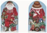 Melissa Shirley Designs - Garden Santa 2-Sided Dome