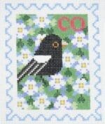 Wipstitch Needleworks - Colorado State Bird & Flower Stamp