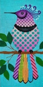 JP Needlepoint - Purple Kra-Kra Bird