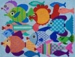 JP Needlepoint - School of Fish