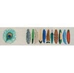 JP Needlepoint - Peacock & Feathers Treasure Box
